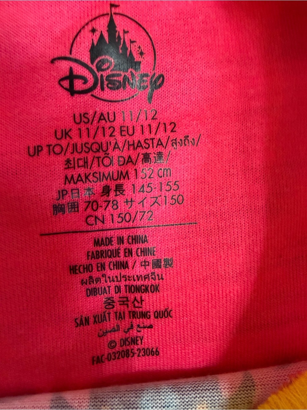 New Disney Girls' Mickey & Friends Halloween Neon Short-Sleeve Nightgown 11/12 - Picture 10 of 16